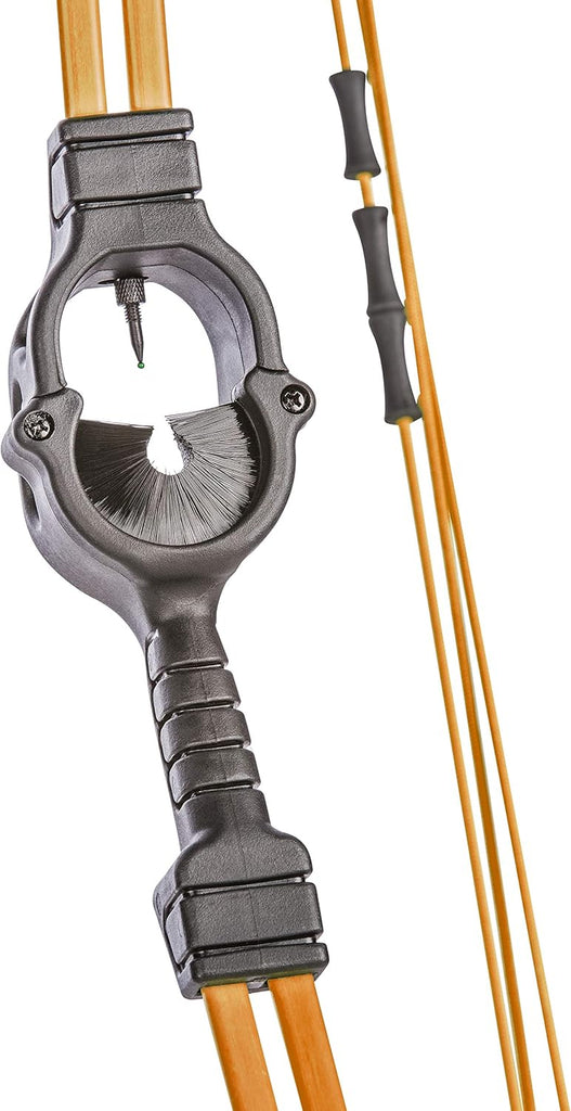 Bear Archery Spark Youth Bow Set, Recommended for Ages 5 to 10, Ambidextrous, Includes 2 Arrows, Armguard, Quiver