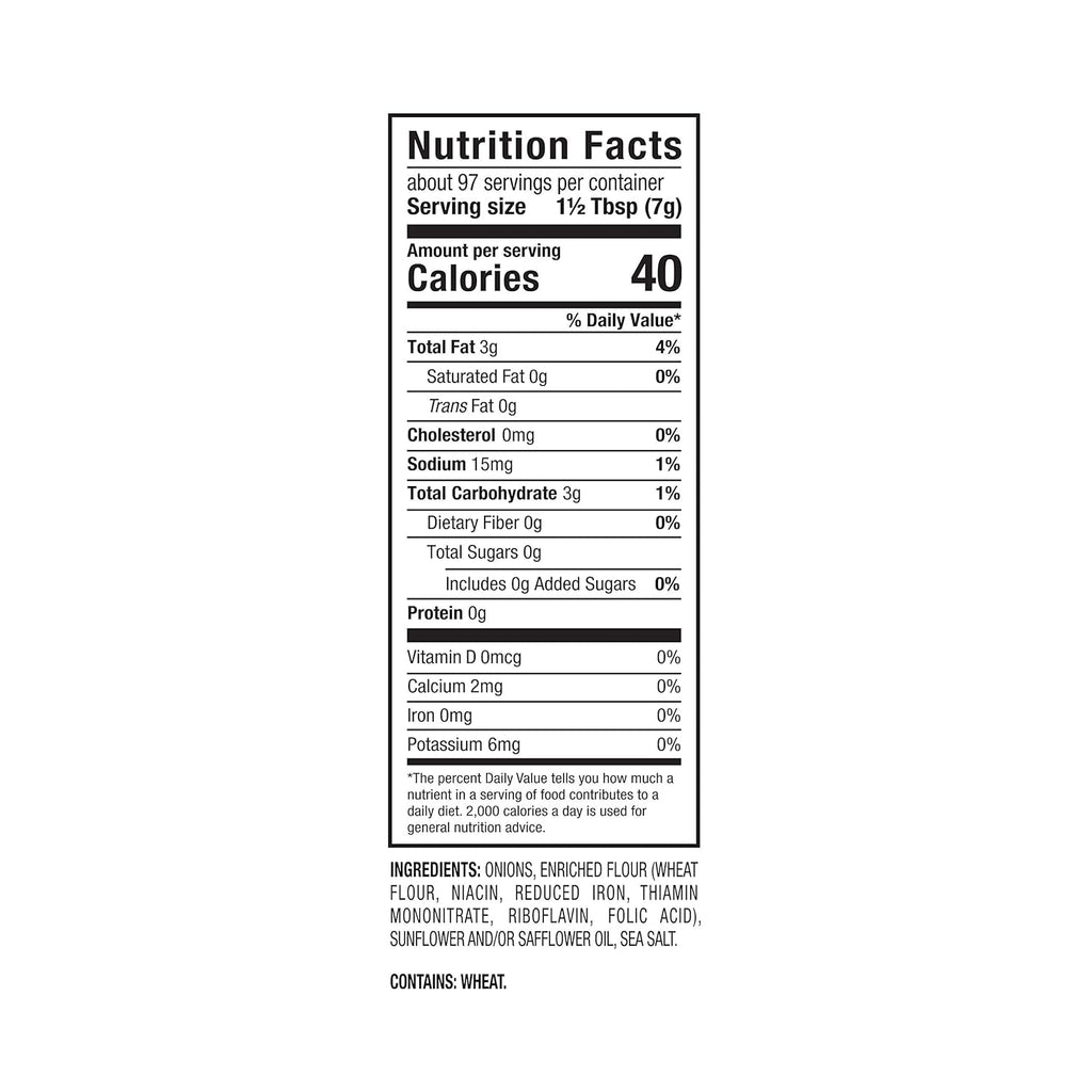 Fresh Gourmet Crispy Onions | 24 Ounce | Low Carb | Crunchy Snack and Salad Topper