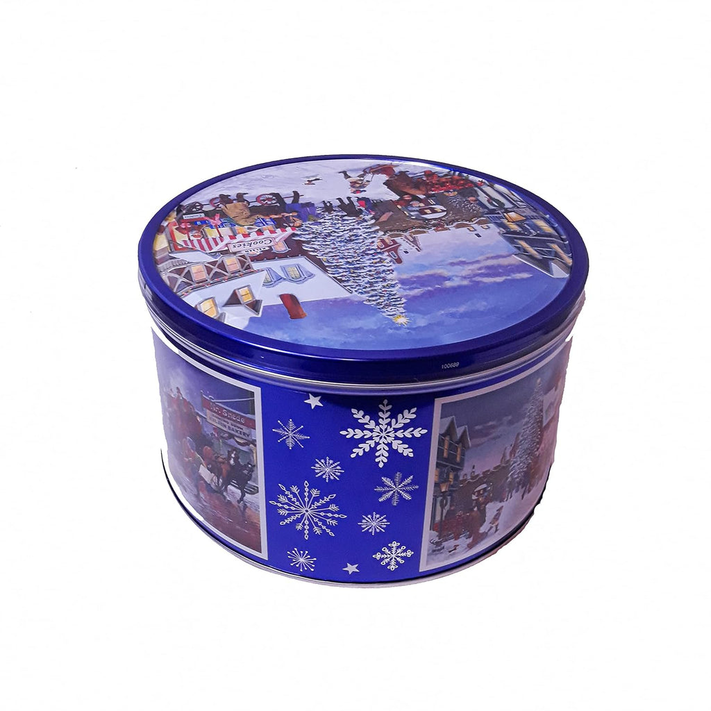 Kelsen Danish Butter Cookies in Decorative Holiday Tin, 80 Ounce (300 Cookies)