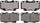 ADVICS AD0799A Ultra-Premium Front Disc Brake Pad Set