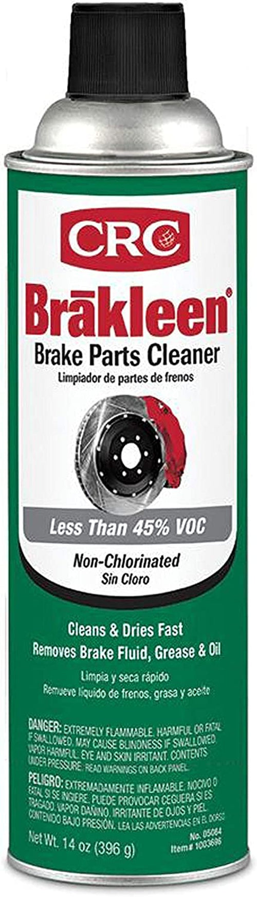 CRC 05084 BRAKLEEN Brake Parts Cleaner - Non-Chlorinated - 14 Wt Oz