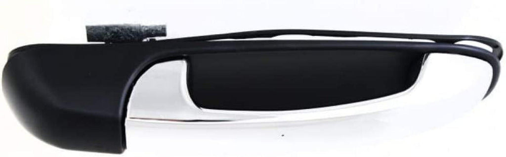 for Chrysler Aspen Exterior Door Handle Front, Passenger Side Smooth Black Bezel W/Chrome Lever 2007 2008 2009 | Trim: All Submodels | CH1311139 | 1EH581XRAA