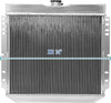 3 Core Manual Transmission 20" Passenger/Right Side Radiator Compatible with Ford Mustang/Falcon V8 1967-1970