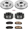 KCOE6108 Autospeciality Replacement Front Caliper Kit- OE Rotors, Ceramic Brake Pads, Calipers