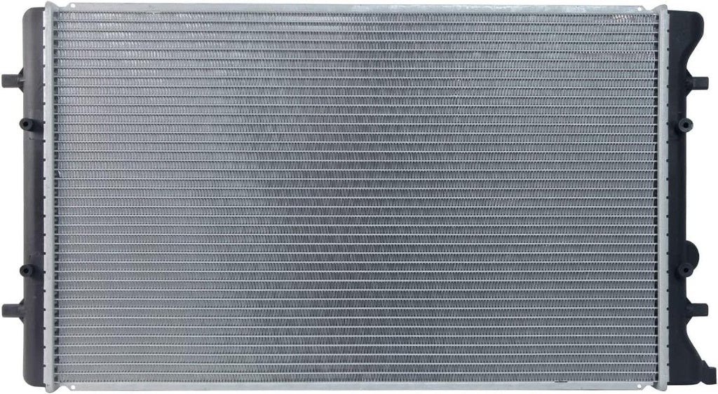 2265 Compatible with Vollkswagen Golf 1-Row Plastic Aluminum Replacement Radiator, Black