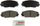 BOSCH BE1211 Blue Ceramic Disc Brake Pad Set - Compatible with Select Pontiac Vibe; Scion Im, Tc; Toyota Corolla Im, Matrix, Mirai, RAV4; FRONT