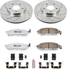 K152-26 Front Z26 Carbon Fiber Brake Pads with Drilled & Slotted Brake Rotors Kit