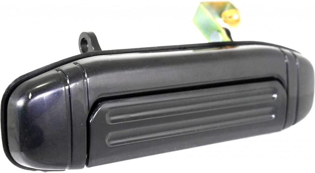 For Mitsubishi Montero Exterior Door Handle Rear, Driver Side Smooth Black (1998-2000) | Trim: Base