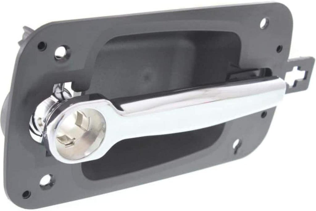 for International 4400 Exterior Door Handle 2008 09 10 11 2012 Front Driver Side Black Bezel W/Chrome Lever | W/Key Hole| Trim: Base