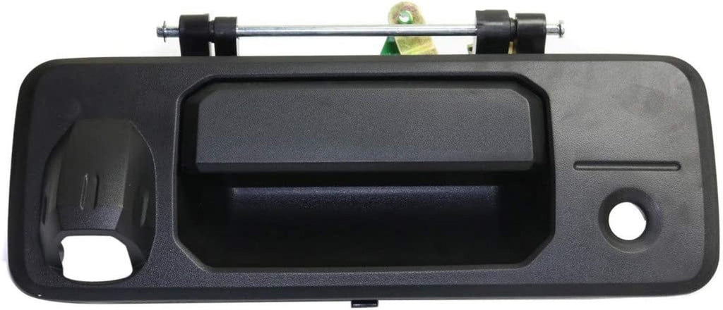 Tailgate Handle for Toyota Tundra 2014-2020 | outside | W/Cam & Key Holes | Black | Plastic | TO1915118 | 690900C090
