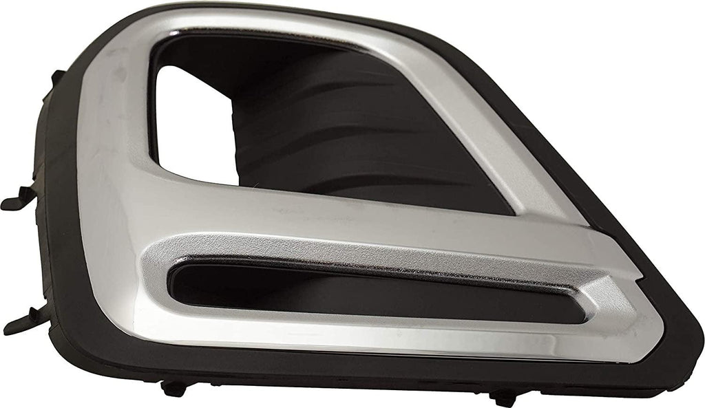 Front Fog Lamp Molding Compatible with 2019-2020 Subaru Forester Set of 2 Passenger and Driver Side Black with Chrome Trim Premier/Touring Models