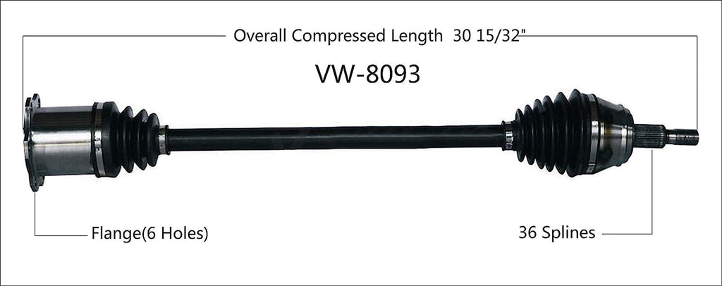 VW-8093 CV Axle