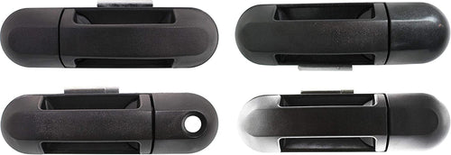 Front and Rear, Driver and Passenger Side Exterior Door Handle SET Compatible with 2002-2010 Ford Explorer, Fits 2007-2010 Ford Explorer Sport Trac, Fits 2002-2010 Mercury Mountaineer