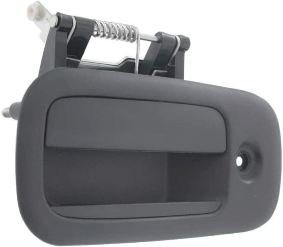 for Chevy Express 2500 Exterior Door Handle Rear Driver Side - Side Sliding Door Textured Black 1996-2002 | with Key Hole| Trim: Base/Ls