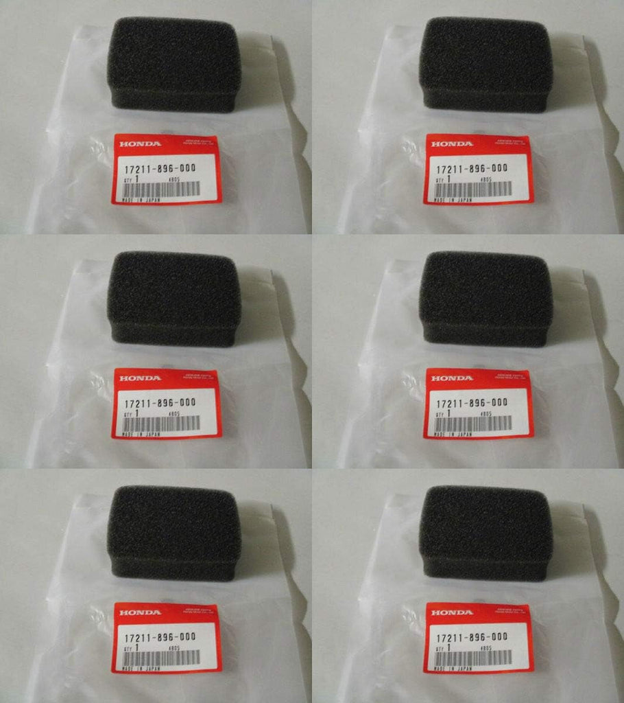 6 Pack  17211-896-000 Air Filter Element Fits G100K2 EG650 WA15 WB15 OEM