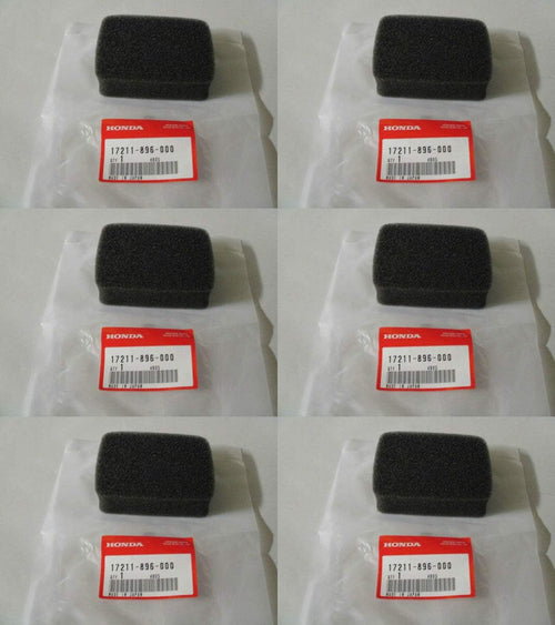 6 Pack  17211-896-000 Air Filter Element Fits G100K2 EG650 WA15 WB15 OEM