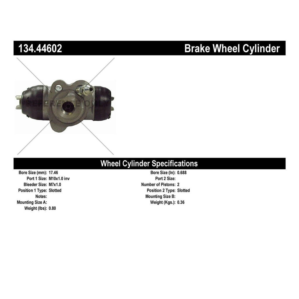 Drum Brake Wheel Cylinder for Iq, Xa, Echo, Prizm, Corolla, Paseo+More 134.44602