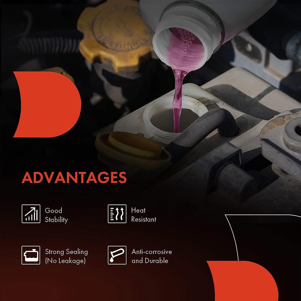 A-Premium Engine Coolant Overflow Recovery Reservoir Tank [W/Cap] Compatible with Freightliner 114SD, Business Class M2, Century Class, M2, M2 100, M2 106, M2 112, Replace # 521178000