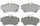 Silver 14D841M Semi-Metallic Front Disc Brake Pad Set with Wear Sensor