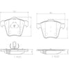 Brembo Front Disc Brake Pad Set for Volvo (P24077N)
