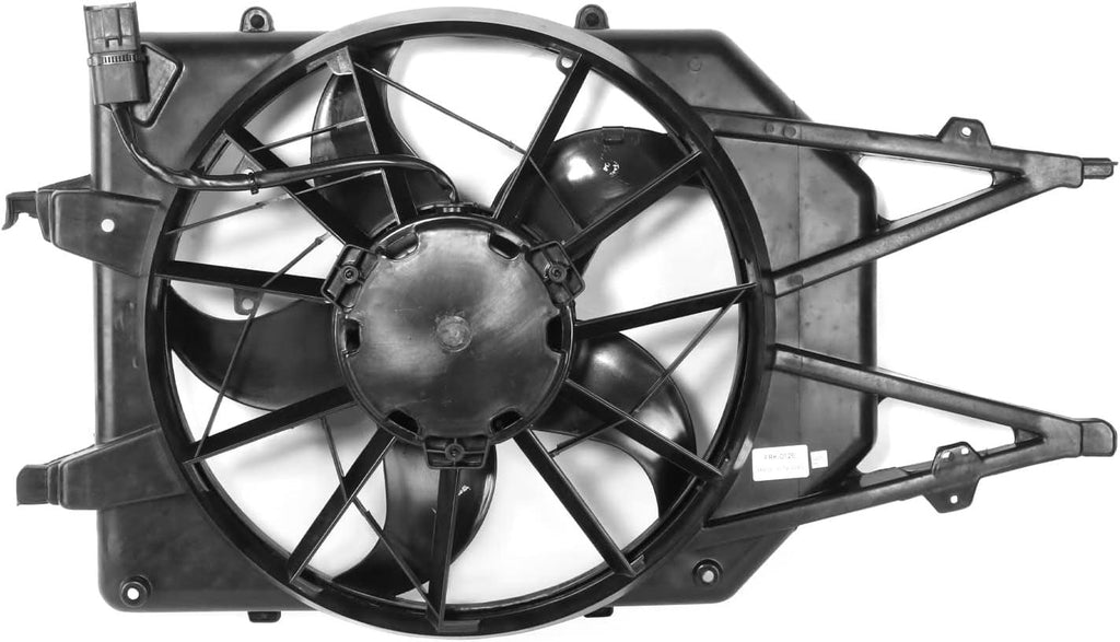 OEM-RF-0462 Factory Style Radiator Cooling Fan Assembly Compatible with 2000-2004 Focus SOHC W/O A/C