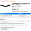 Upper Radiator Hose - Compatible with 2004 - 2012 Chevy Colorado 2005 2006 2007 2008 2009 2010 2011
