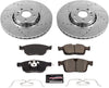 K7705 Front Z23 Carbon Fiber Brake Pads with Drilled & Slotted Brake Rotors Kit