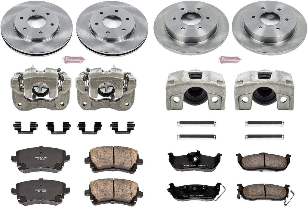 KCOE2443 Autospecialty 1-Click OE Replacement Brake Kit with Calipers