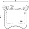 Brembo Front Disc Brake Pad Set for Mercedes-Benz (P50098)