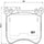 Brembo Front Disc Brake Pad Set for Mercedes-Benz (P50098)