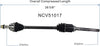 NCV51017 CV Axle Shaft Assembly for Select 2007-11 Mitsubishi Outlander - Front Right (Passenger Side)