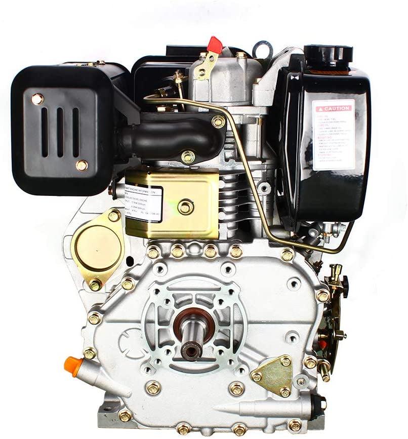 186F 9HP Diesel Engine 4 Stroke Single Cylinder 406CC Forced Air Cooling Diesel Engine for Agricultural Machinery