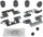 Gold 18K1901X Rear Disc Brake Caliper Hardware Kit with Clips, Seals, and Bushings