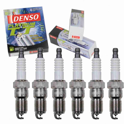 6 Pc DENSO Platinum TT Spark Plugs Compatible with Ford Explorer Sport Trac 4.0L V6 2001-2005
