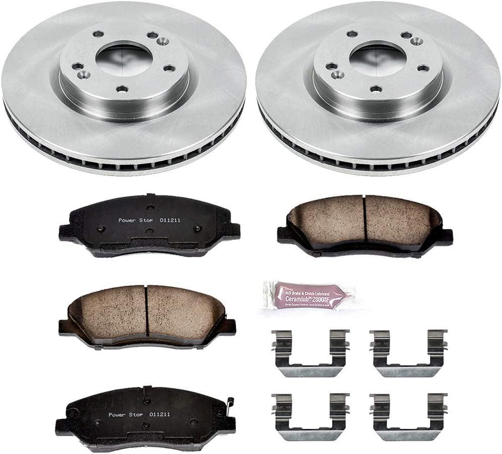 KOE4665 Autospecialty Front Replacement Brake Kit-Oe Brake Rotors & Ceramic Brake Pads