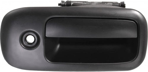 for Chevy Express 2500 Exterior Door Handle Front Passenger Side Smooth Black 2003-2009 | with Key Hole| Trim: Base/Ls