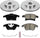 K6399 Front Z23 Carbon Fiber Brake Pads with Drilled & Slotted Brake Rotors Kit