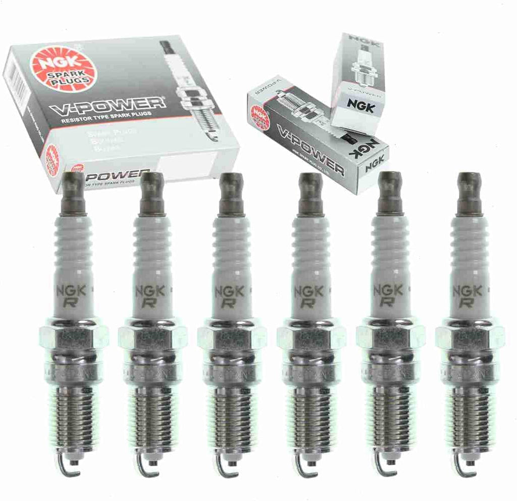 6 Pc NGK V-Power Spark Plugs Compatible with Buick Park Avenue 3.8L V6 1991-2005