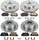 KOE1061 Autospecialty Front and Rear Replacement Brake Kit-Oe Brake Rotors & Ceramic Brake Pads