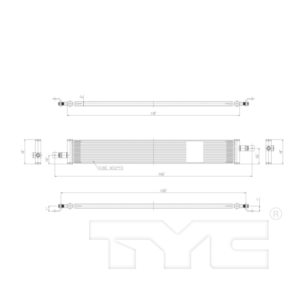 TYC Automatic Transmission Oil Cooler for Enclave, Traverse 19143