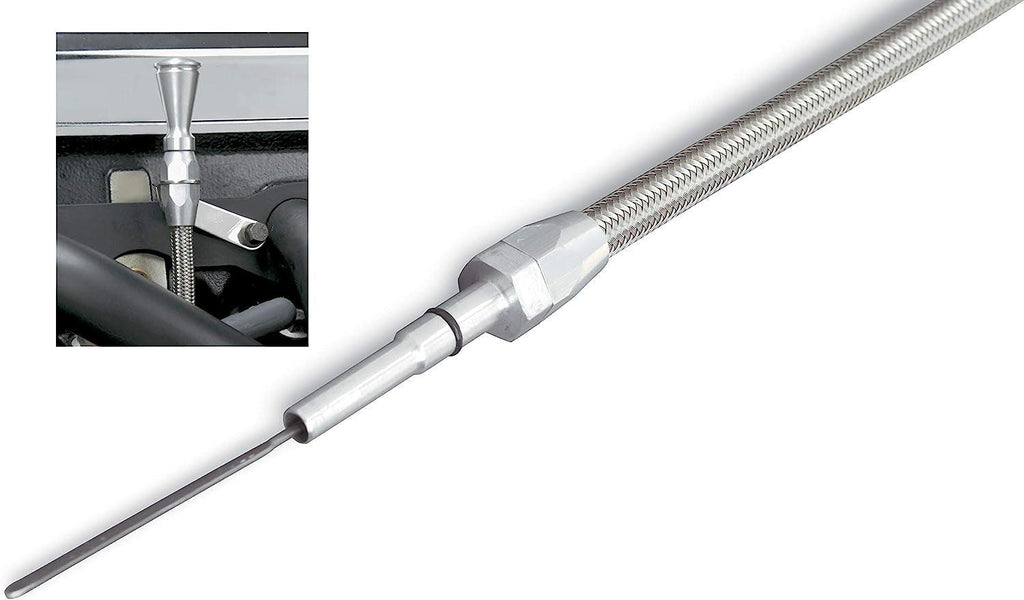 1220014 Anchor-Tight Brite Flexible Engine Dipstick with Lock for Chevy Small Block Transmission