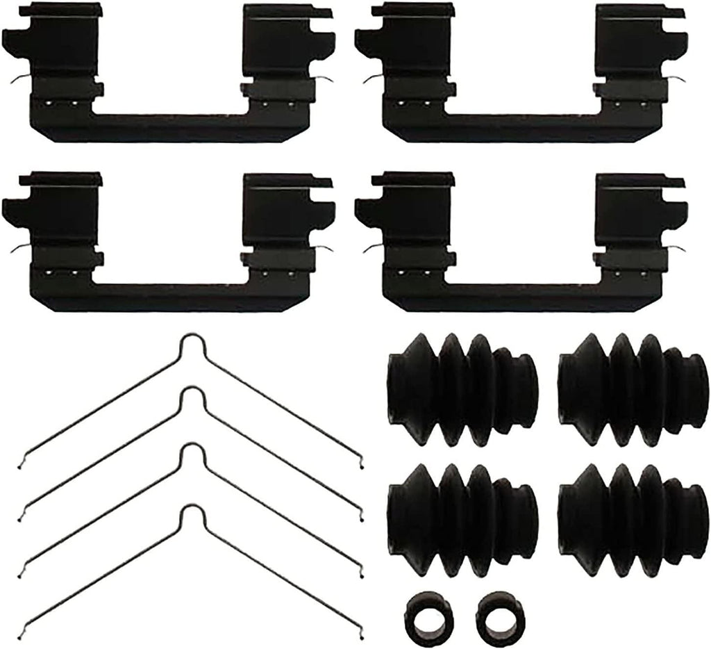 Gold 18K5961X Front Disc Brake Hardware Kit with Springs, Clips, Boots, and Bushings