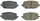 Rear 16-2397 Z16 Evolution Ceramic Brake Pads