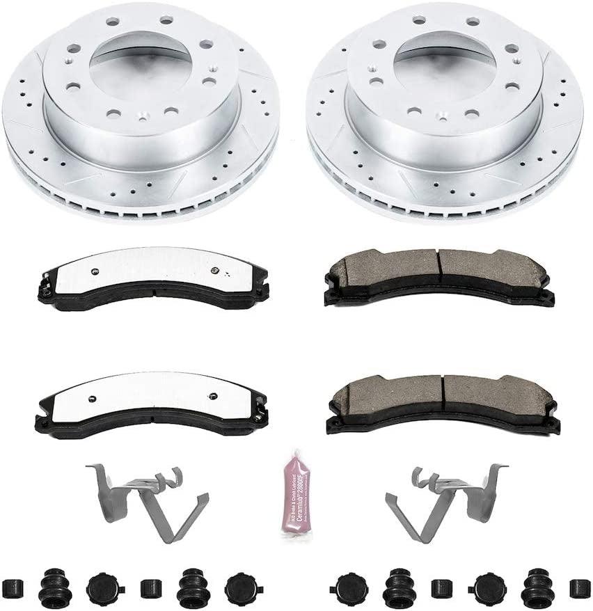 K6258-36 Front Z36 Truck & Tow Brake Kit, Carbon Fiber Ceramic Brake Pads and Drilled/Slotted Brake Rotors
