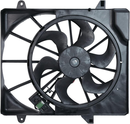 621690 Cooling Fan Assembly Compatible with 2007-2011 Dodge Nitro , Black