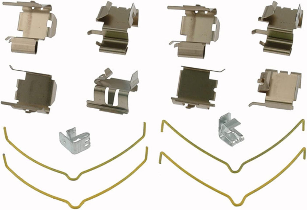 Gold 18K1009X Front Disc Brake Caliper Hardware Kit with Clips and Springs