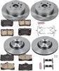 KOE4070 Autospecialty Front and Rear Replacement Brake Kit-Oe Brake Rotors & Ceramic Brake Pads
