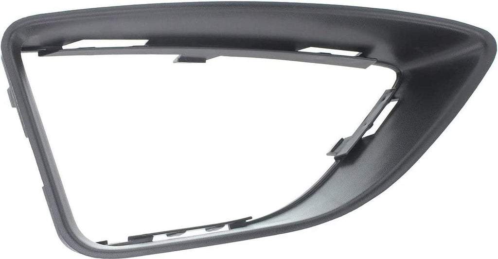 Front Fog Lamp Molding Compatible with 2010-2012 Ford Fusion Set of 2 Passenger and Driver Side Textured Black S/SE Models