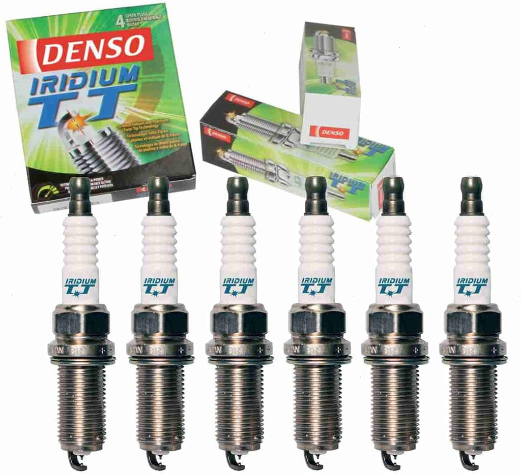 6 Pc DENSO Iridium TT Spark Plugs Compatible with Toyota Tacoma 4.0L V6 2005-2015