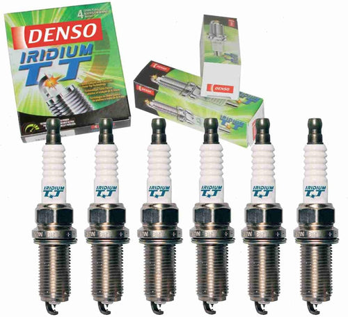 6 Pc DENSO Iridium TT Spark Plugs Compatible with Toyota Tacoma 4.0L V6 2005-2015